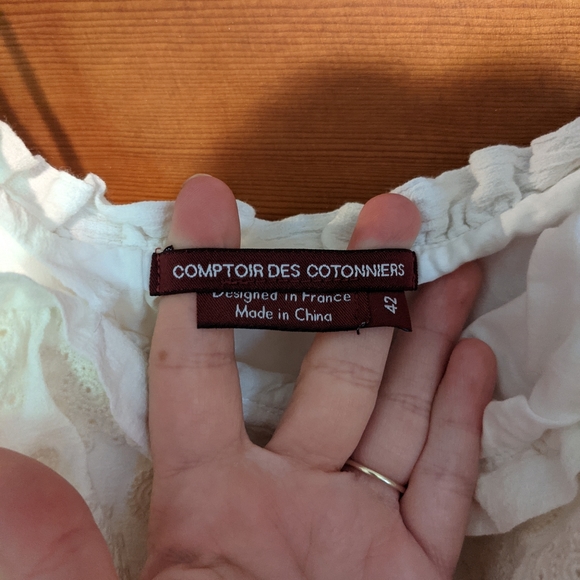 Comptoir Des Cotonniers Designer Cotton Lace Dress - Picture 5 of 5